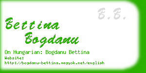 bettina bogdanu business card